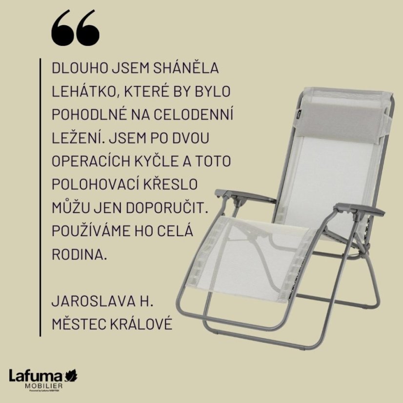 Sada s krytem relaxační křeslo RSXA Clip BatylineISO hnědá Graphite
