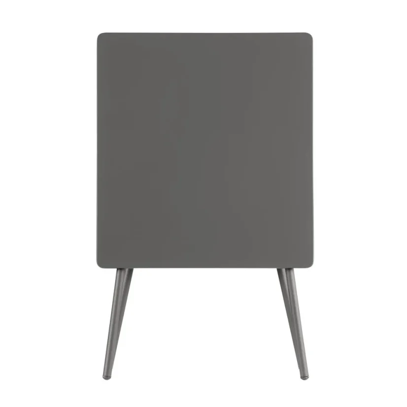 Sada BALCONY II – skládací stůl 64×70 cm + 2 ultra kompaktní židle | ColorBlock šedá Terre