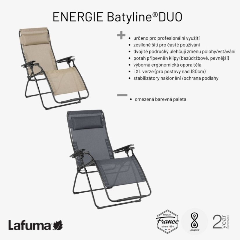 Profi relaxační křeslo ENERGIE XL šedá Storm