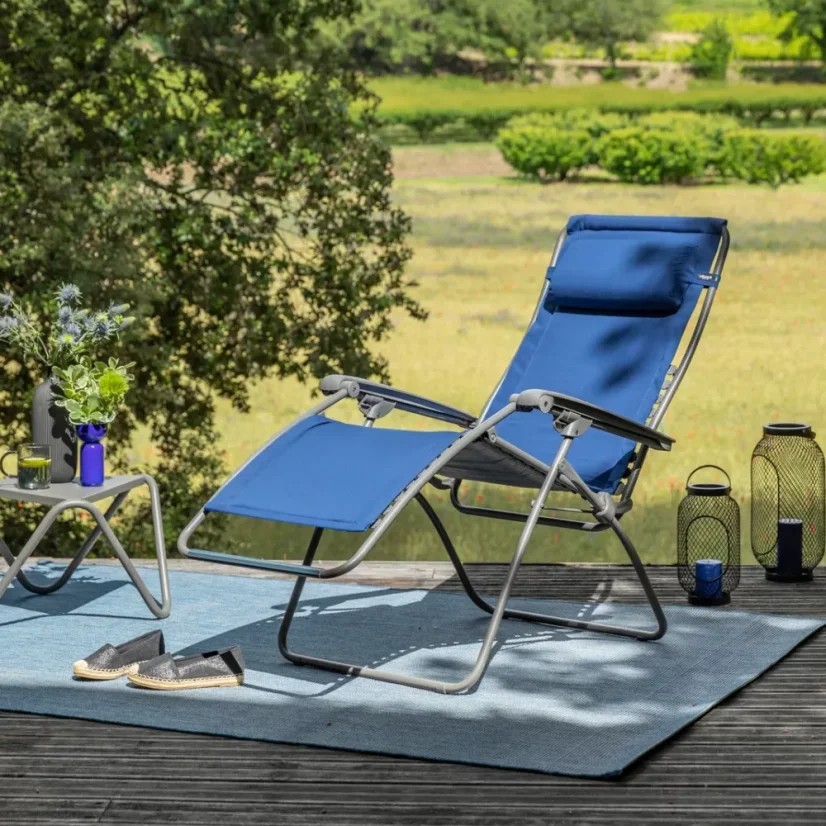 Relaxační křeslo ZERO GRAVITY Lafuma RSXA Clip LightComfort modrá Denim