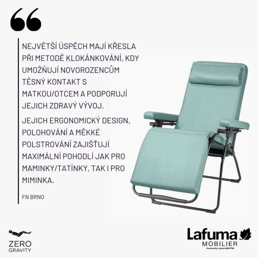 Profi zdravotné relaxačné kreslo OXYGÈNE šedá Empreinte