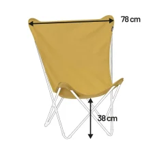 Náhradní potah designové motýlí skládací křeslo Lafuma MAXI POP UP žlutá Curry. Náhradní potah designové motýlí skládací křeslo Lafuma MAXI POP UP žlutá Curry.