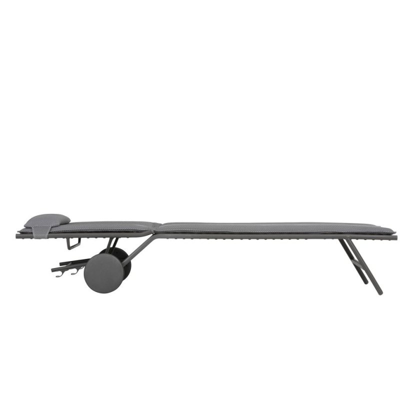 Opalovací lehátko MIAMI II BeComfort šedá Dark Grey