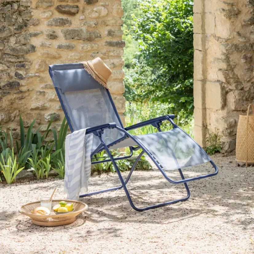 Relaxační křeslo ZERO GRAVITY Lafuma R Clip ColorBlock modrá Indigo