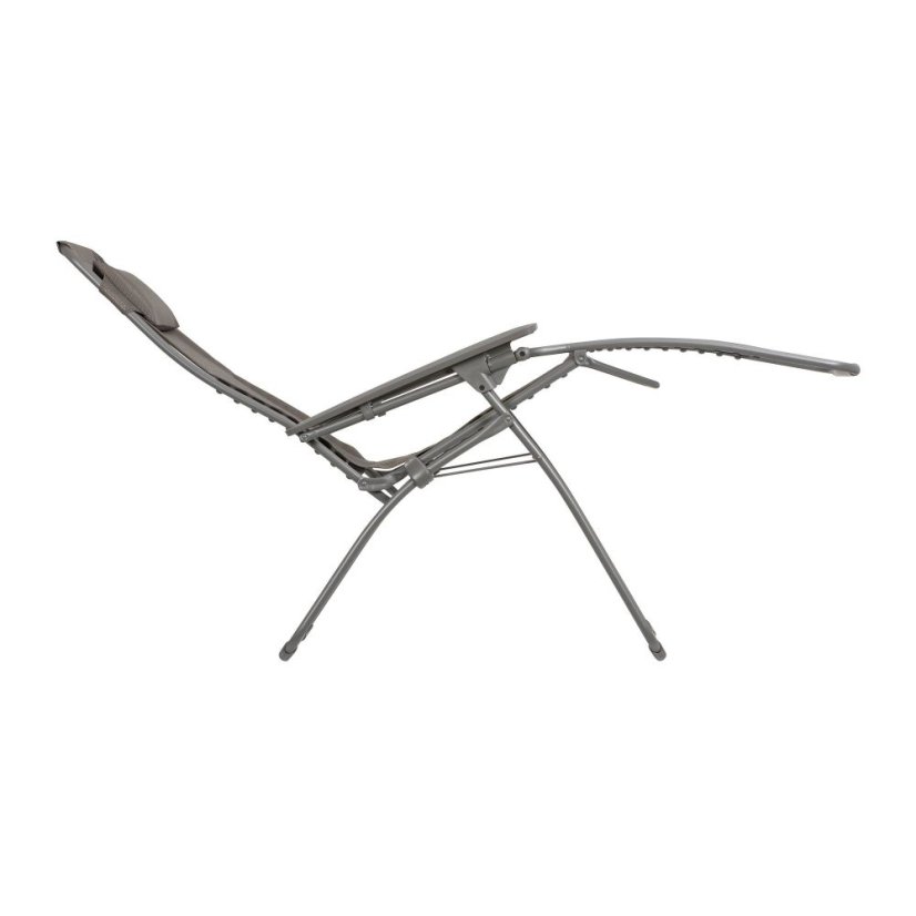 Relaxační křeslo Lafuma FUTURA XL Batyline ISO hnědá Graphite v poloze ZERO GRAVITY 
