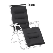 Náhradní potah relaxační křeslo Lafuma EVOLUTION AirComfort® černá Acier