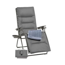 Sada kreslo EVOLUTION a príslušenstvo Lafuma BeComfort sivá Silver