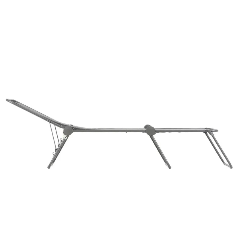 Polstrované skládací lehátko SIESTA L LightComfort šedá Ombre