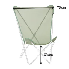 Náhradní potah designové motýlí skládací křeslo Lafuma POP UP zelená Moss.