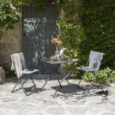 Skládací venkovní stůl Lafuma BALCONY II šedá Titane – 64×70 cm