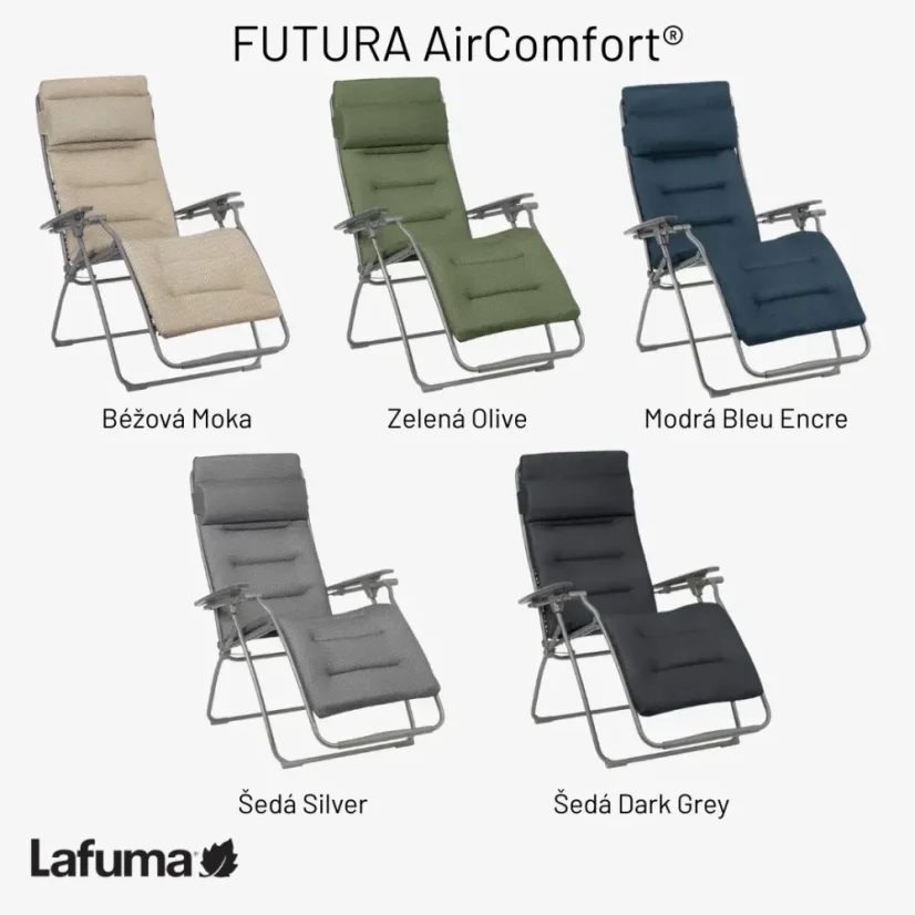 Relaxační křeslo Lafuma FUTURA BeComfort hnědá Moka