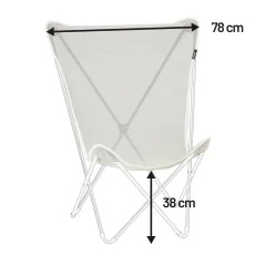 Náhradní potah designové motýlí skládací křeslo Lafuma MAXI POP UP béžová Seigle II.