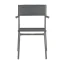Venkovní jídelní židle Lafuma ORON - Barva potahu: Šedá Galet, Potah: BatylineDUO, Barva rámu: Béžová Sable, Typ židle: Bez područek
