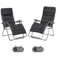 Zvýhodněná sada 2026: 2x Relaxační křeslo FUTURA BeComfort šedá Dark Grey (vel. standard a XL)