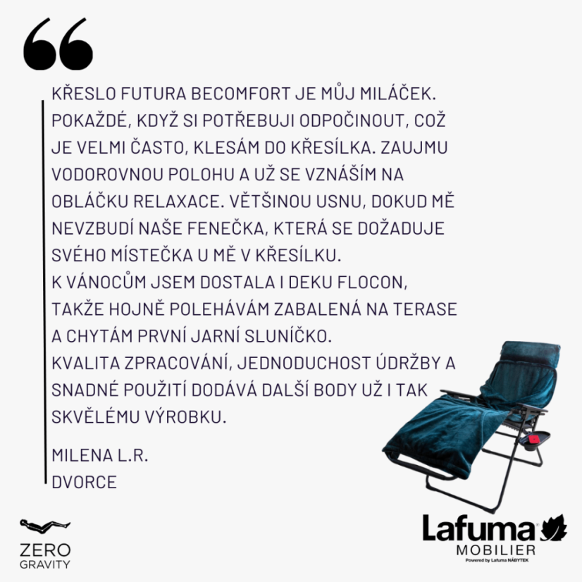 Recenzia na lehátko Lafuma na vonkajšej terase – ideálny vonkajší nábytok.