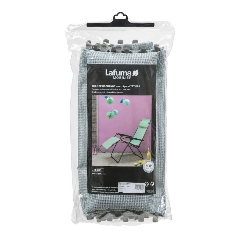 Náhradní potah relaxační křeslo Lafuma MOBILIER R Clip Batyline®ISO modrá Ciel.