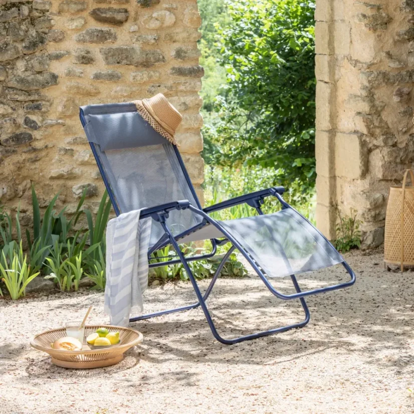 Relaxačné kreslo Lafuma R Clip Colorblock modrá Indigo