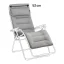 Náhradní potah relaxační křeslo Lafuma RSX/FUTURA XL BeComfort® šedá Silver.