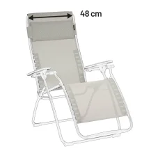 Náhradní potah relaxační křeslo Lafuma RSX/FUTURA Batyline®DUO šedá Galet Náhradní potah relaxační křeslo Lafuma RSX/FUTURA Batyline®DUO šedá Galet