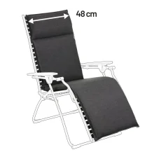 Náhradní potah relaxační křeslo Lafuma EVOLUTION Hedona® šedá Onyx Náhradní potah relaxační křeslo Lafuma EVOLUTION Hedona® šedá Onyx