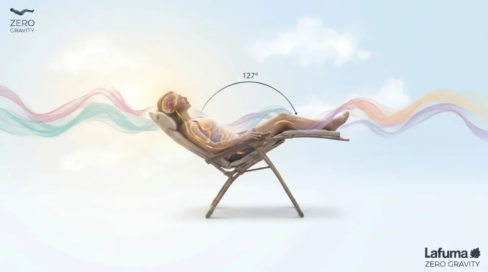 Relaxace v křesle Lafuma v poloze Zero Gravity