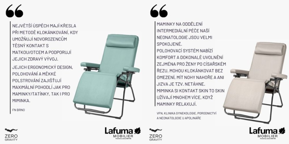 Hodnocení klokánkovacích křesel Lafuma OXYGÉNE