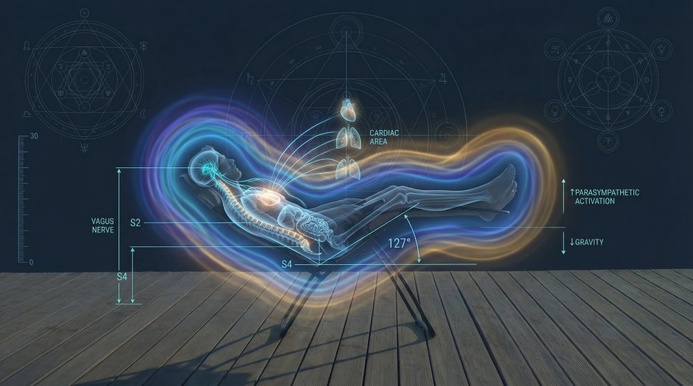 Aktivace parasympatiku v poloze Zero Gravity Lafuma