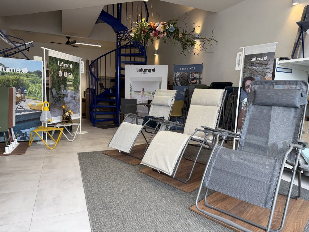 Interiér showroomu Lafuma Říčany
