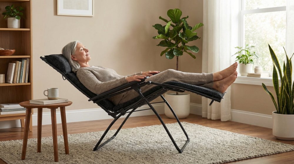 Uvolnění těla i mysli v relaxačním křesle Lafuma Zero Gravity Bayanne
