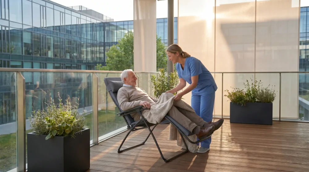 Relaxační křeslo Lafuma VITAL ideální pro domácí péči o seniory